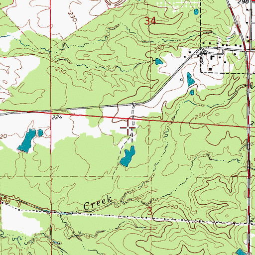 Topographic Map of Monticello High School, AR
