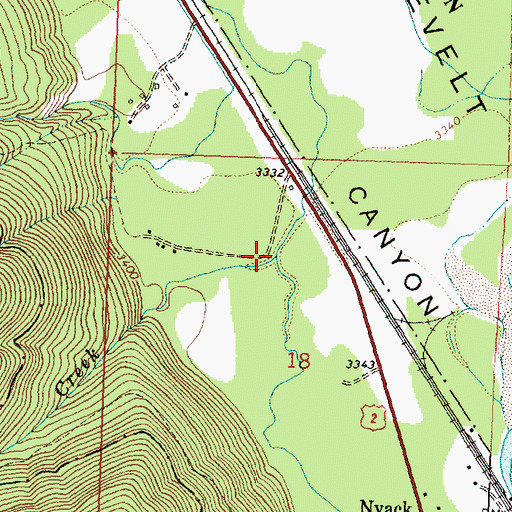 Topographic Map of Skiumah Creek, MT