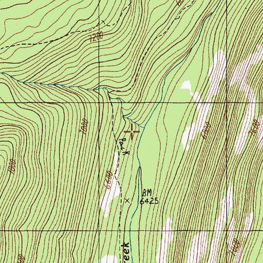 Topographic Map of Specimen Creek, MT