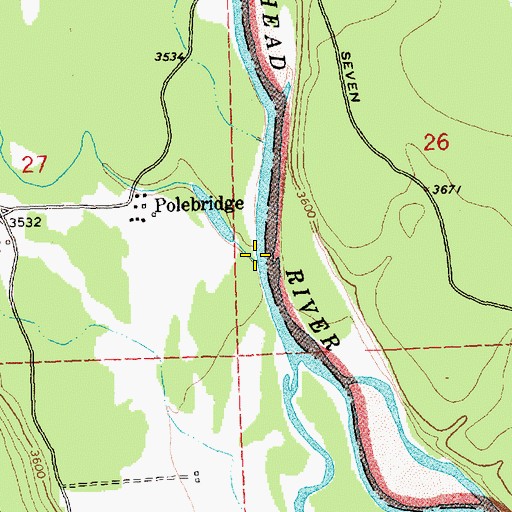 Topographic Map of Spring Creek, MT