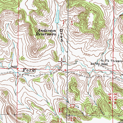 Topographic Map of Stafford Draw, MT