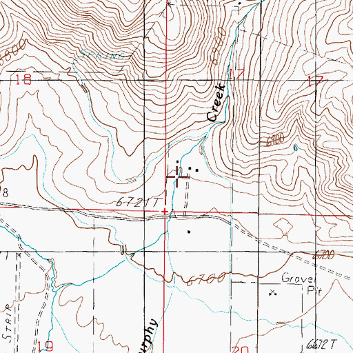 Topographic Map of Staudenmeyer Ranch, MT
