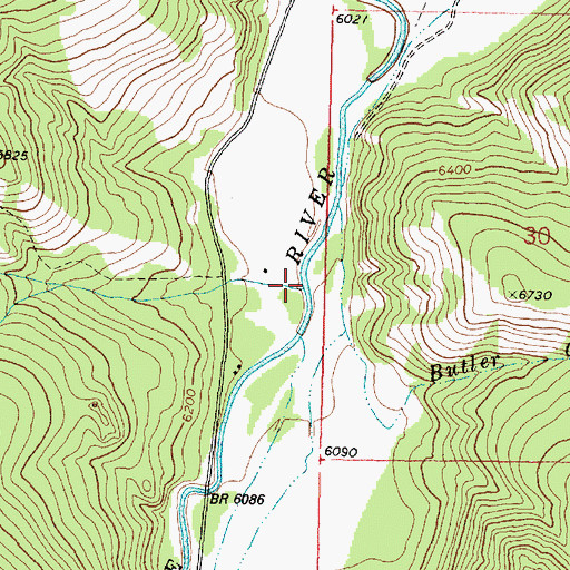 Topographic Map of Stine Creek, MT