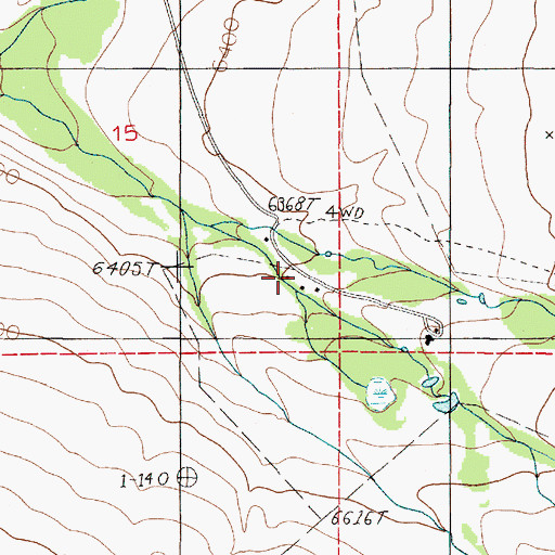 Topographic Map of Sun Ranch, MT