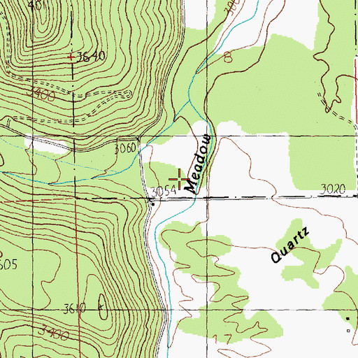 Topographic Map of Sunrise Creek, MT