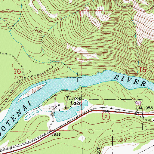 Topographic Map of Surprise Gulch, MT