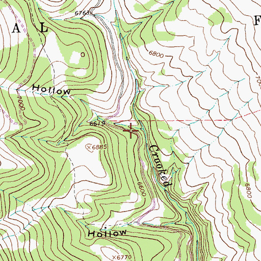 Topographic Map of Tibbs Hollow, MT