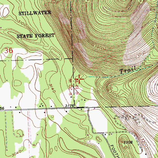 Topographic Map of Trail Creek, MT