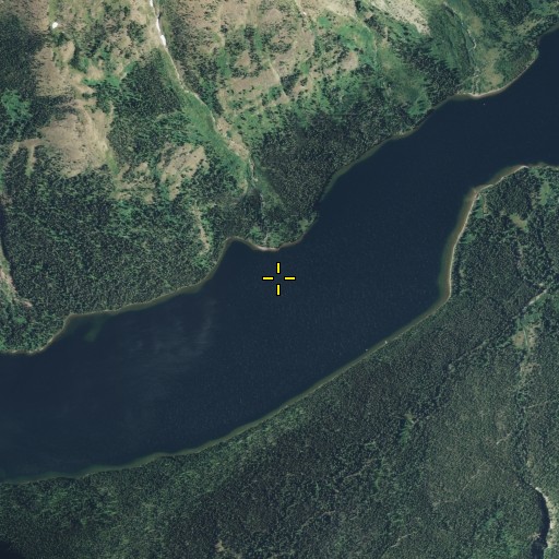 Aerial/Satellite Image of Two Medicine Lake, MT