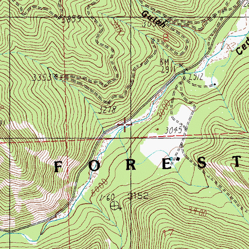 Topographic Map of Upham Creek, MT