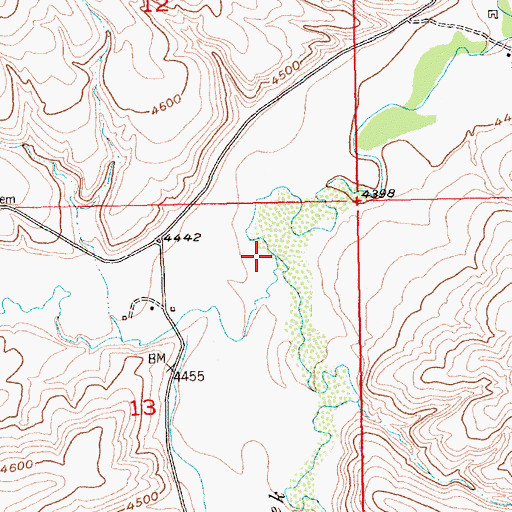 Topographic Map of Volney Creek, MT