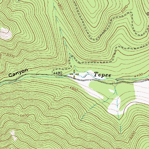 Topographic Map of Wedge Canyon, MT