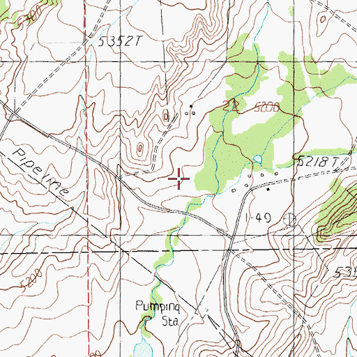 Topographic Map of West Fork Blake Creek, MT