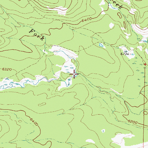 Topographic Map of West Fork Fishtrap Creek, MT