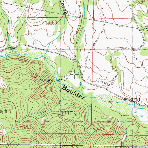 Topographic Map of Whitehouse Picnic Ground, MT