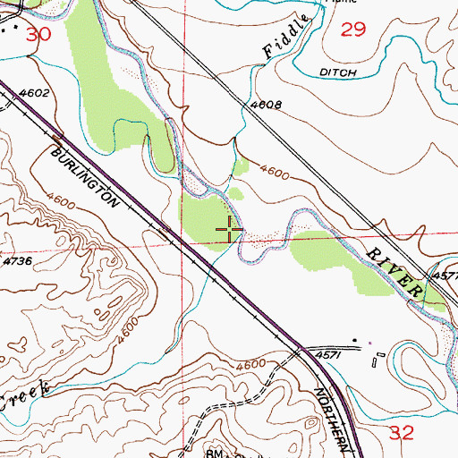 Topographic Map of Willow Creek, MT