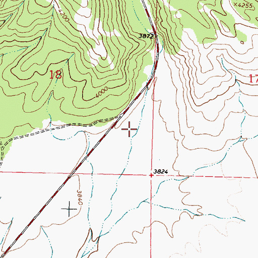 Topographic Map of Woodchuck Canyon, MT