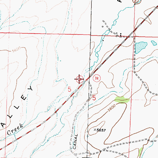 Topographic Map of Wyman Creek, MT