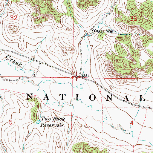Topographic Map of Yager Gulch, MT