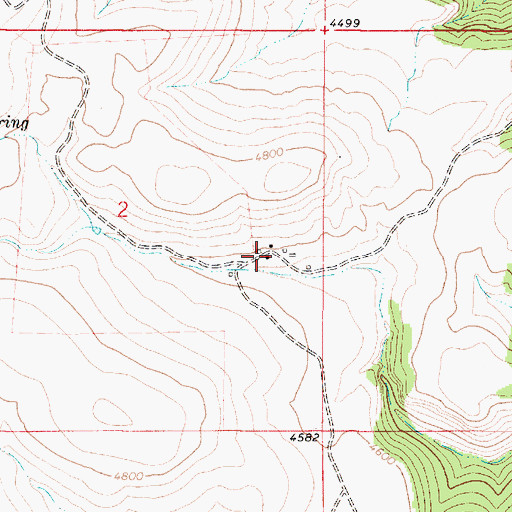 Topographic Map of Ray Carlson, MT