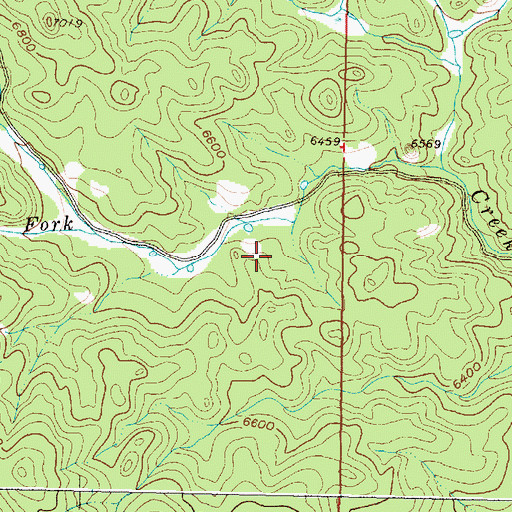 Topographic Map of Beaver Dam Campground, MT
