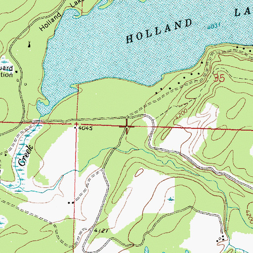Topographic Map of Owl Creek Packer Camp, MT