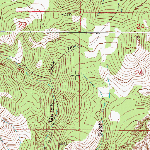 Topographic Map of Turnout Spring, MT