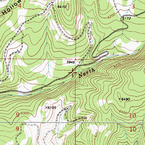 Topographic Map of Spring Creek, MT