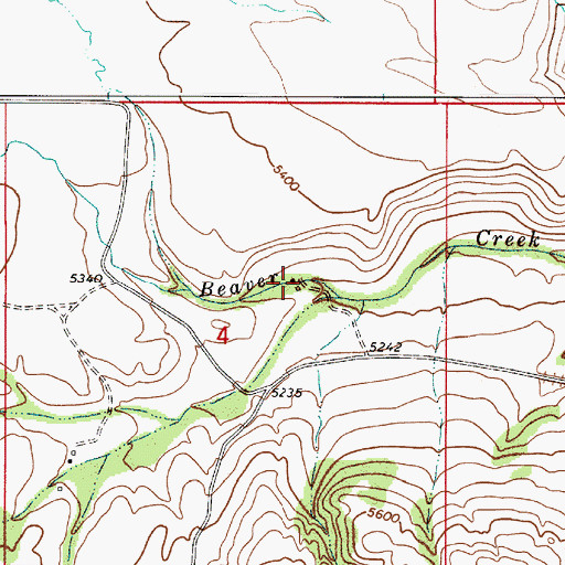 Topographic Map of Preston, MT