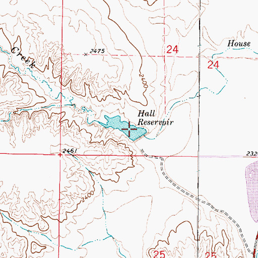 Topographic Map of Hall Dam, MT