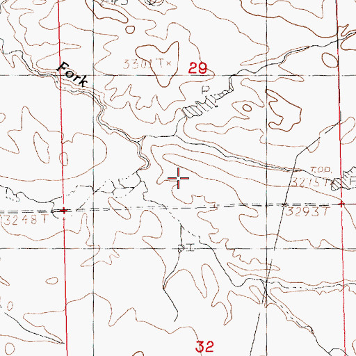 Topographic Map of Robert Bold Number 1 Dam, MT