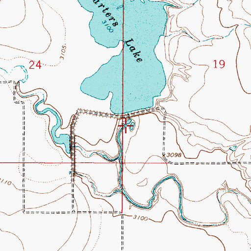 Topographic Map of McCarter Lake, MT