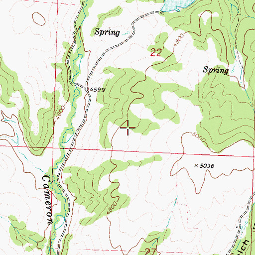 Topographic Map of Shining Mountain Dam, MT
