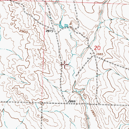 Topographic Map of Lambing Shed Dam, MT