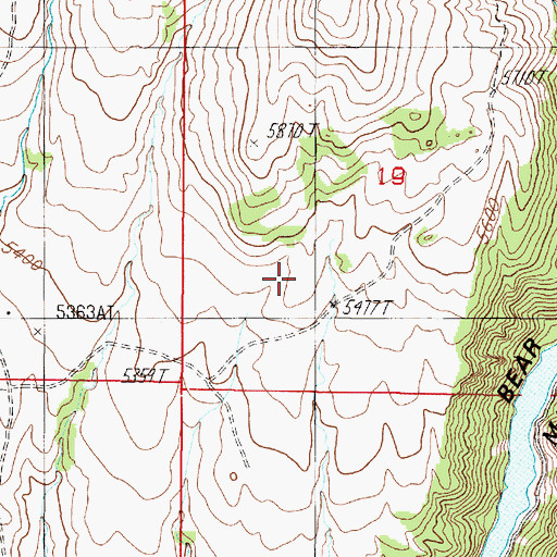 Topographic Map of Ennis Lake, MT