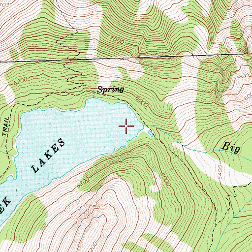 Topographic Map of Big Creek Number 2 Dam, MT