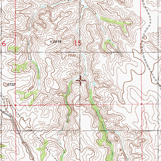Topographic Map of Box Elder Number 2 Dam, MT