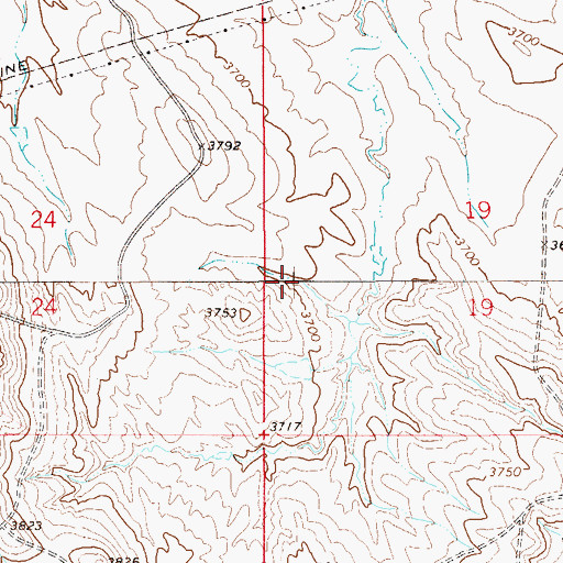Topographic Map of Pilister Number 2 Dam, MT