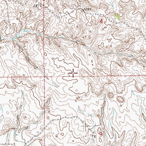 Topographic Map of Smith Creek Grazing District Dam, MT