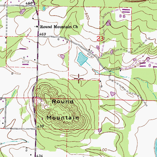 Topographic Map of Fowler Lake, AR