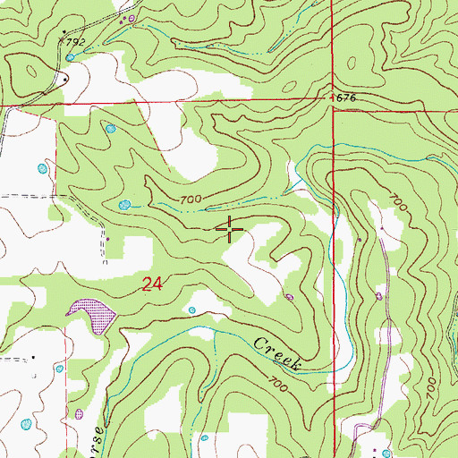 Topographic Map of Lake Brown Dam, AR
