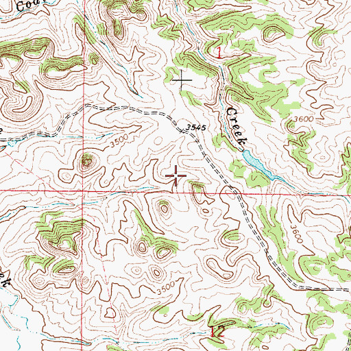 Topographic Map of Eureka Reservoir, MT