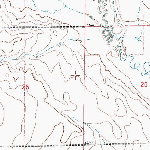 Topographic Map of Harold Phillips Dam, MT