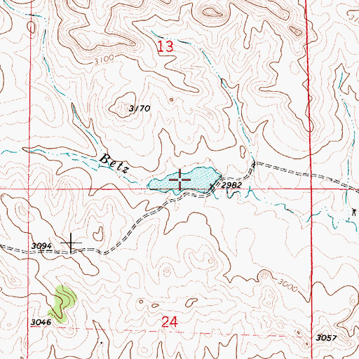 Topographic Map of Allen Number 5 Dam, MT