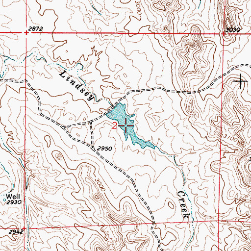 Topographic Map of Fox Number 5 Dam, MT