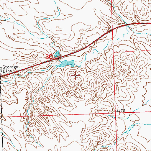 Topographic Map of McFerran Number 1 Dam, MT