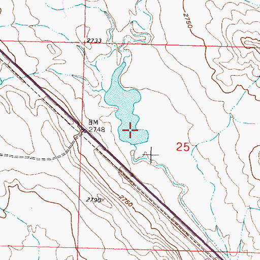 Topographic Map of Big Timber Number 47 Dam, MT