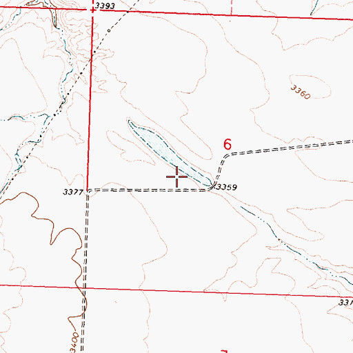 Topographic Map of Campbell Number 1 Dam, MT