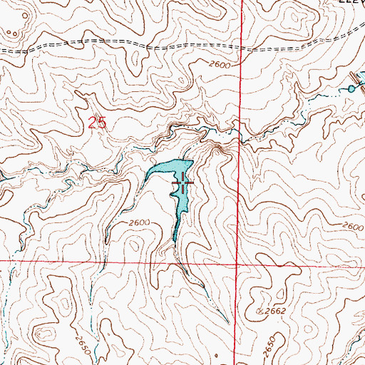 Topographic Map of Big Bucks Number 8 Dam, MT