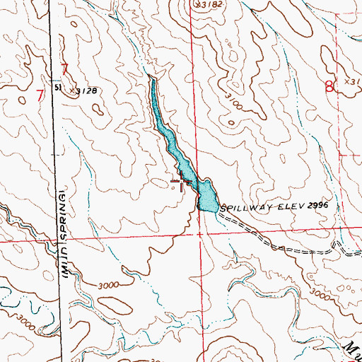 Topographic Map of Goffena Number 2 Dam, MT